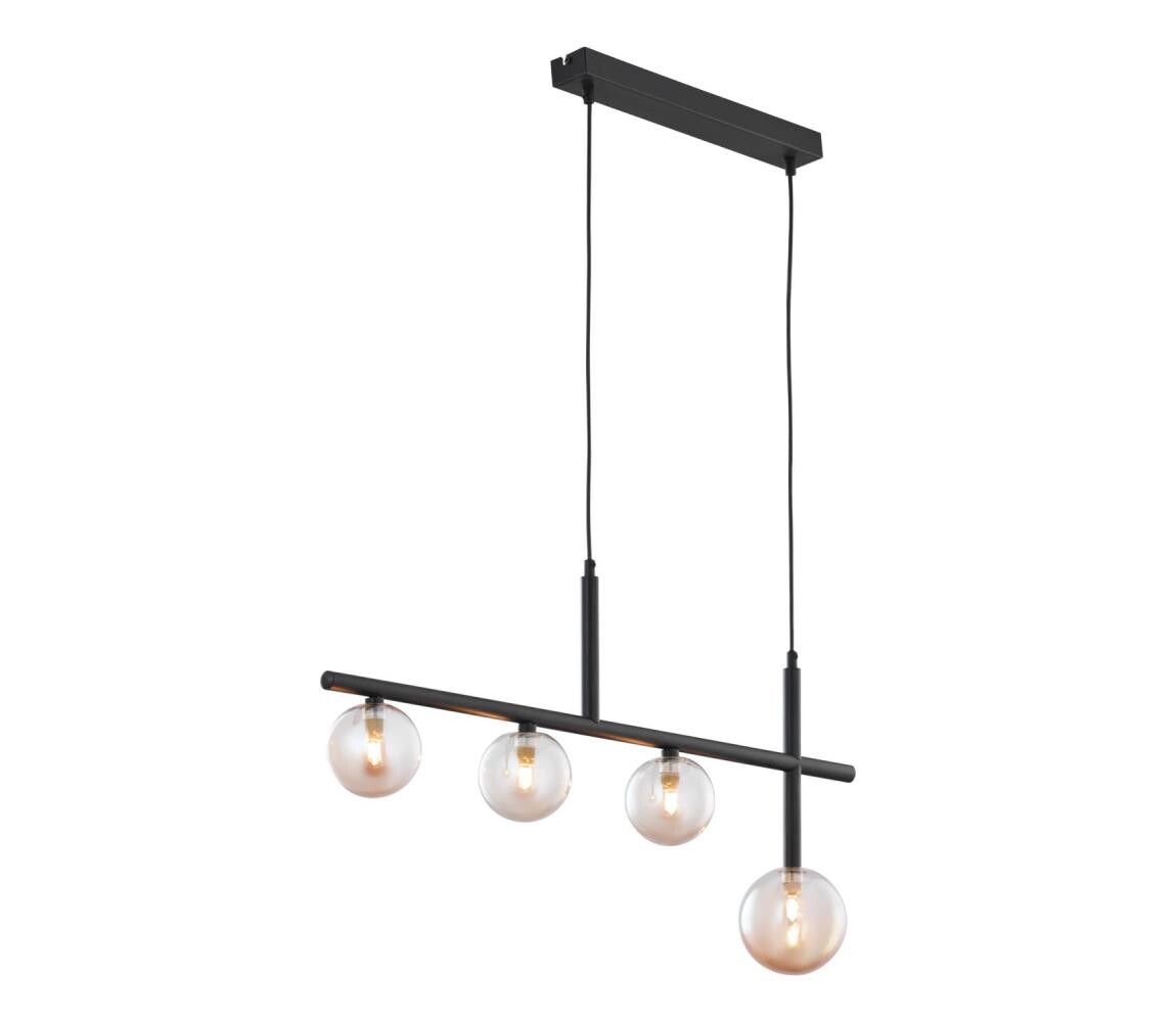 Jupiter 1905 - Lustr na lanku NEPTUN 4xG9/14W/230V černá 1905