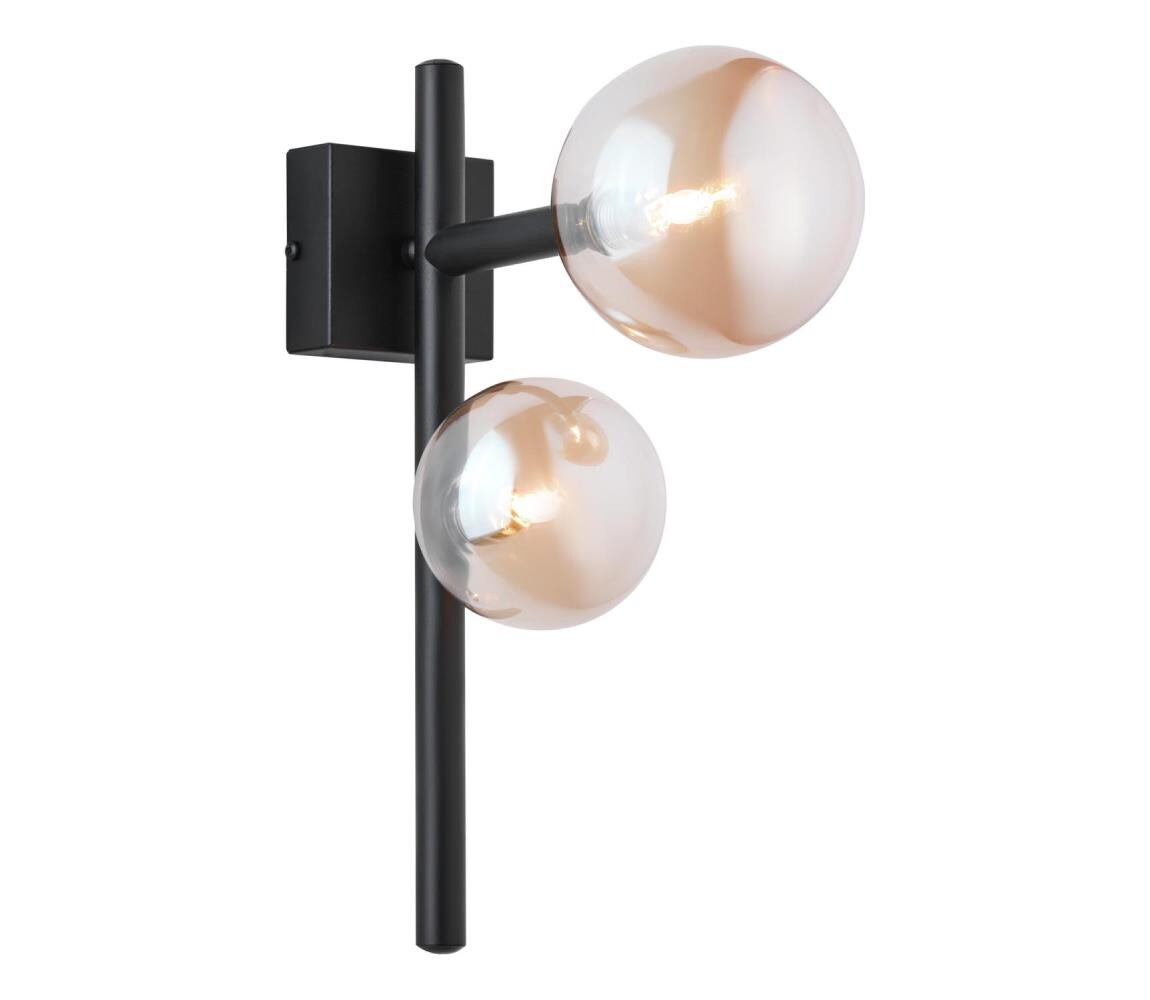 Jupiter 1906 - Nástěnné svítidlo NEPTUN 2xG9/14W/230V černá/kouřová béžová 1906