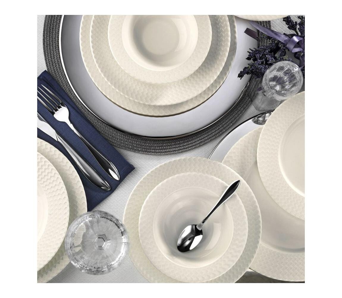 Jídelní sada 24 ks bílá/porcelán 710KTP2471