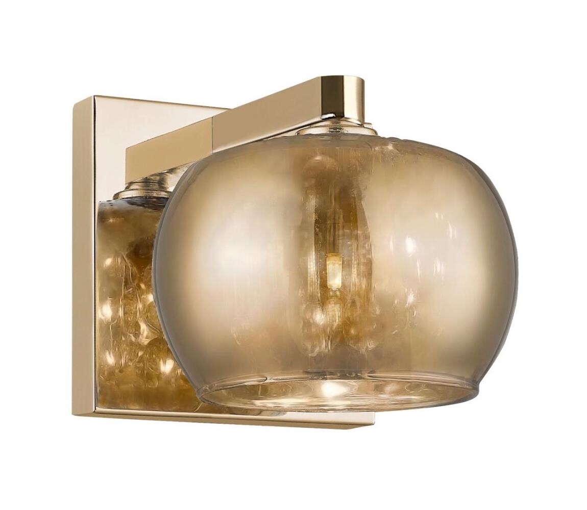 Zuma Line W0076-01A-F7HF - Nástěnné svítidlo CRYSTAL 1xG9/42W/230V zlatá W0076-01A-F7HF