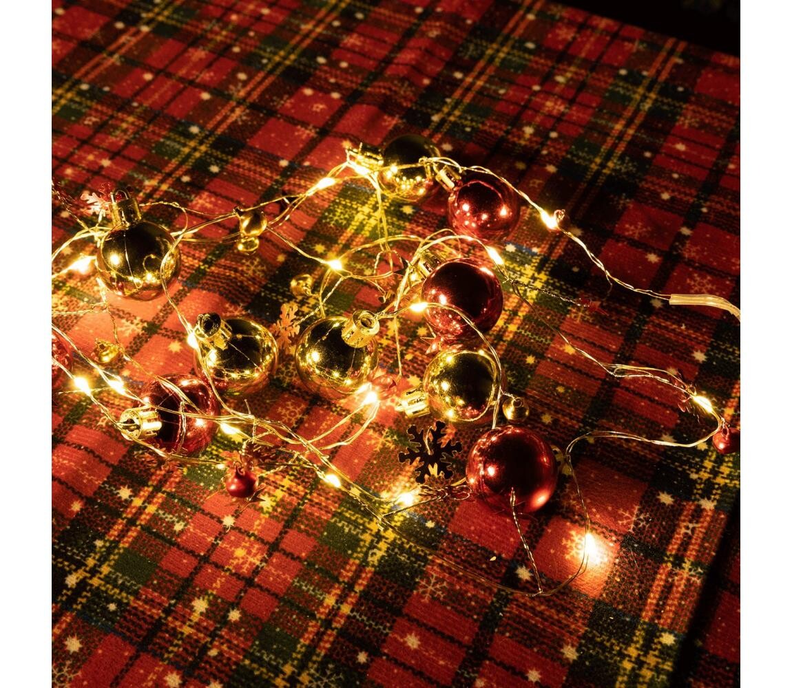 B.V.  - LED Vánoční řetěz 20xLED/3xAA 2m teplá bílá B103033XK