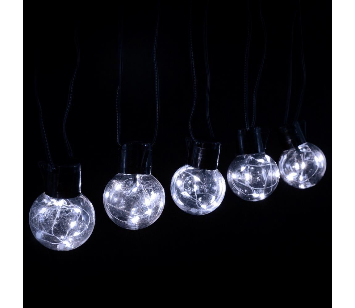 B.V.  - LED Venkovní dekorační řetěz 160xLED/3,6W/230V 10m IP44 studená bílá B103031R1