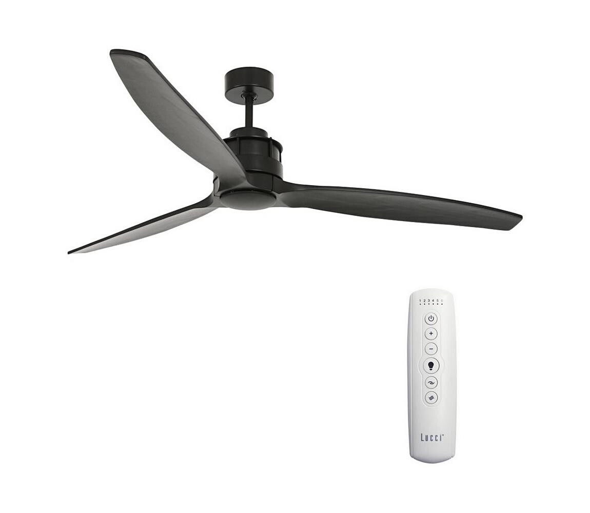 Lucci air 210508 - Stropní látor AIRFUSION AKMANI pavlovnie/černá + DO 210508