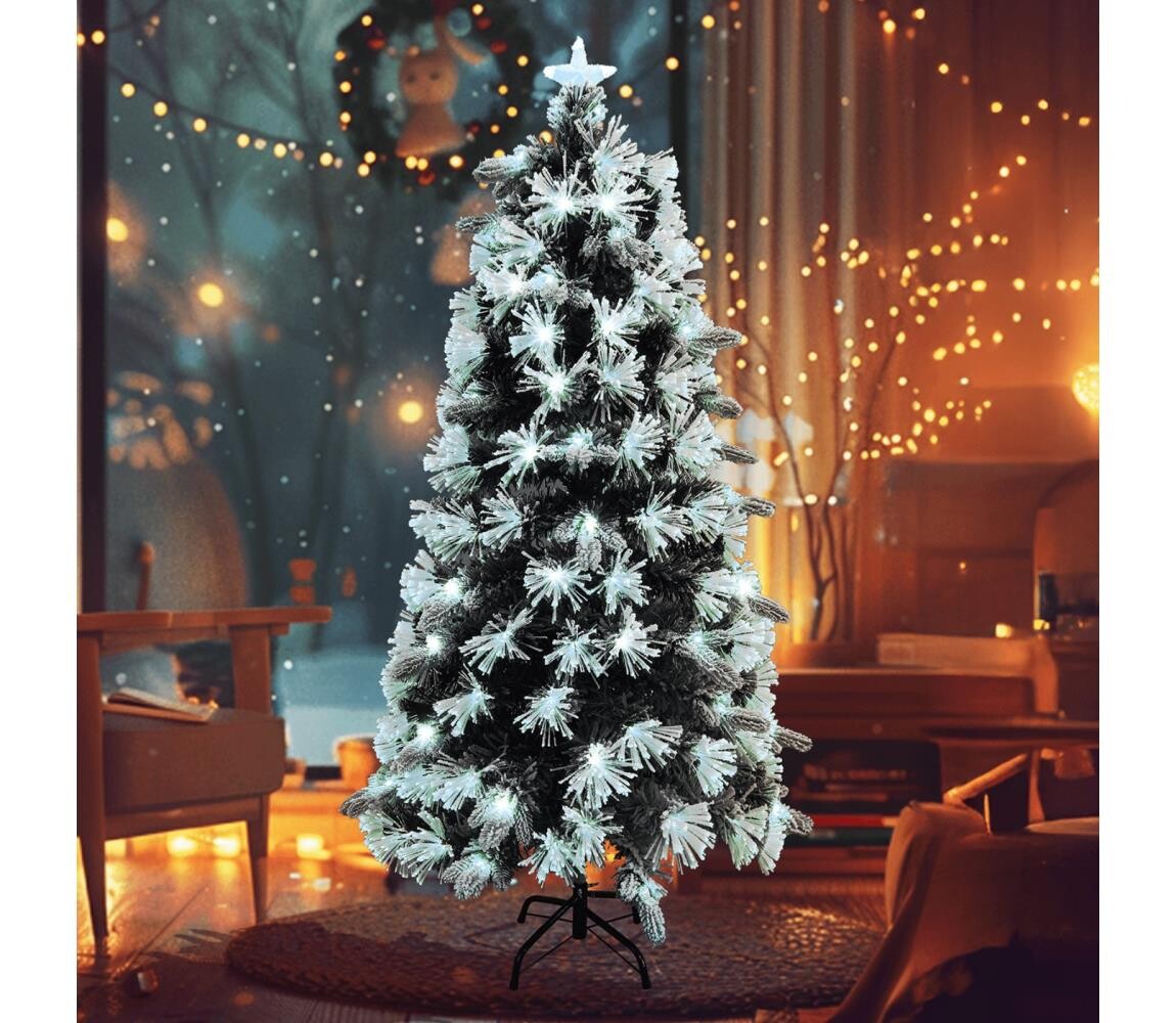 B.V.  - LED Ven. ván. stromek 85xLED/3,6W/230V/8 funkcí  90cm IP44 stud bílá B10303Y2R