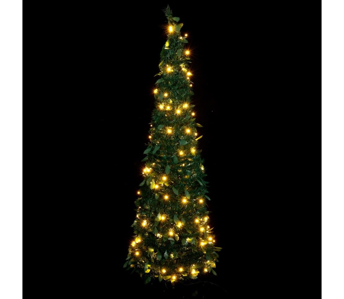 B.V.  - LED Venkovní vánoční strom 80xLED/230V 1,2m IP44 zelená teplá bílá B10303AAZX