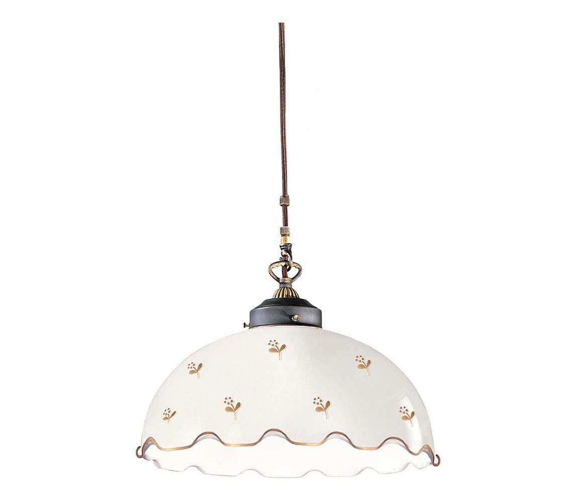 Kolarz 731.32.162- Lustr na lanku NONNA 1xE27/75W/230V pr. 36 cm květ. rose gold 731.32.162