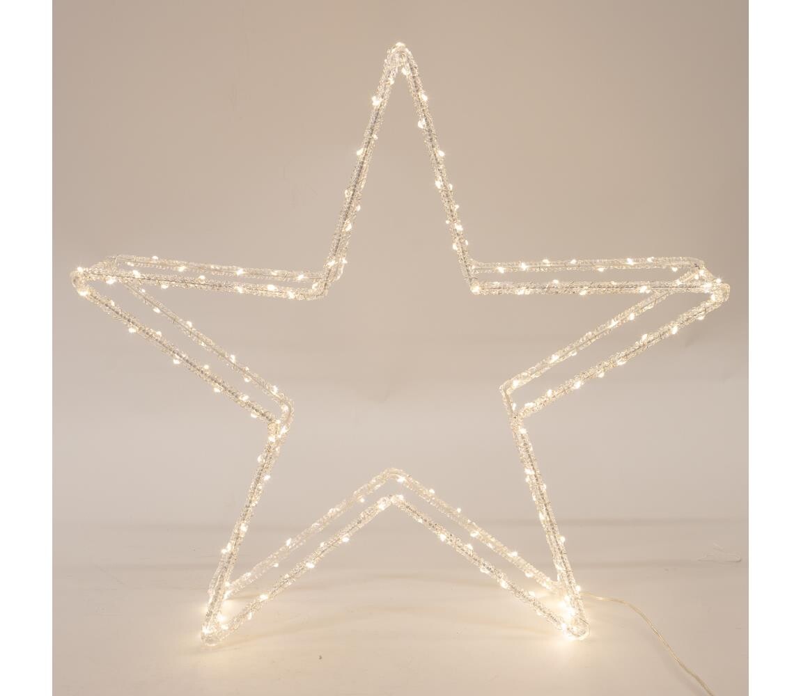 Eurolamp LED Venkovní vánoční dekorace 120xLED/2,1W/230V IP44 teplá bílá hvězda 600-40897