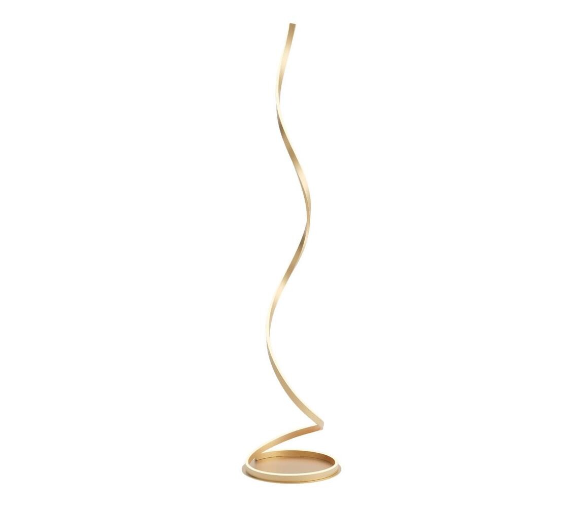 Redo 01-4282 - LED Stmívatelná stojací lampa SCROLL LED/30W/230V zlatá 01-4282