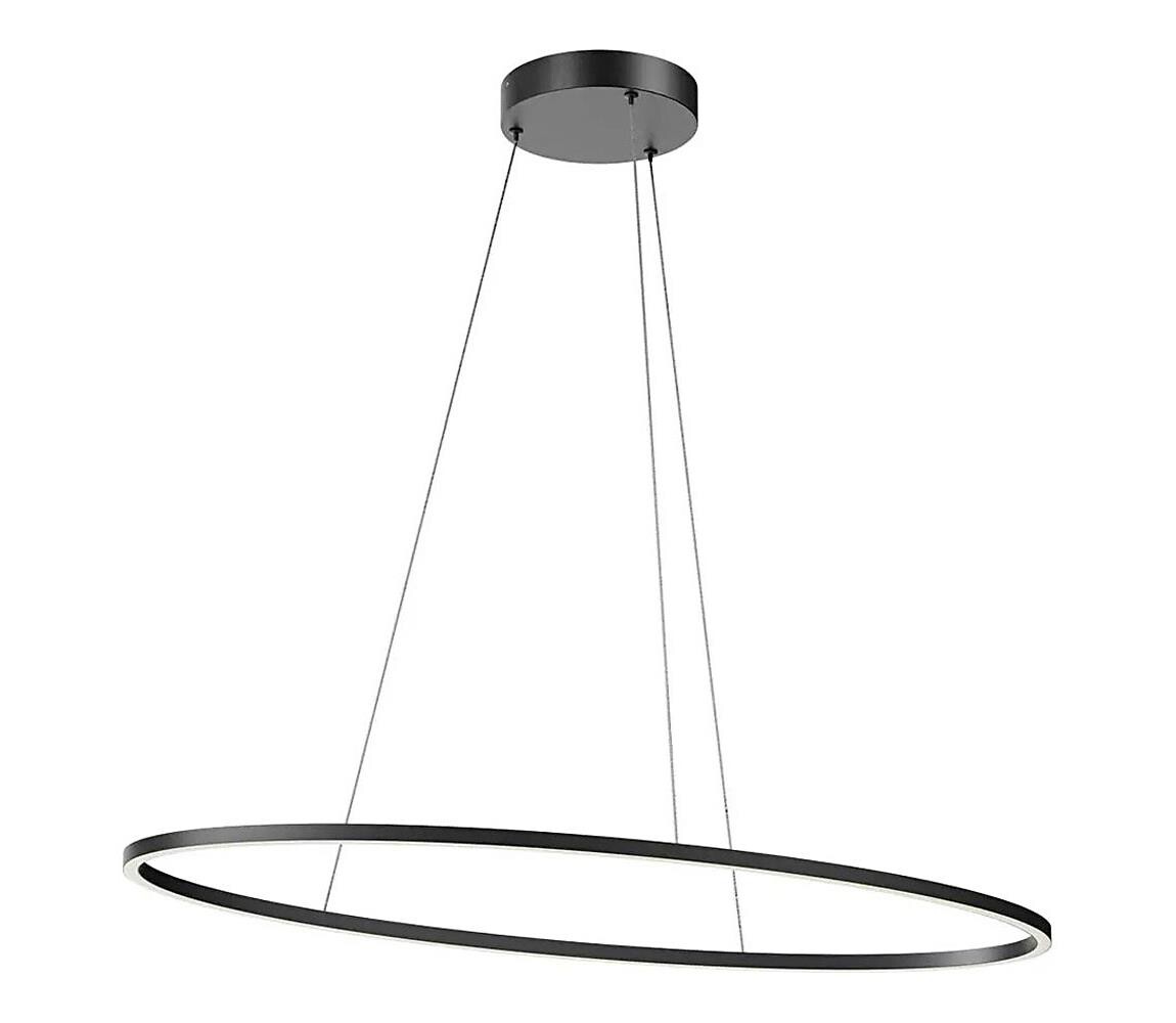 Redo 01-3339 - LED Stmívatelný lustr na lanku LEO LED/48W/230V černá 01-3339