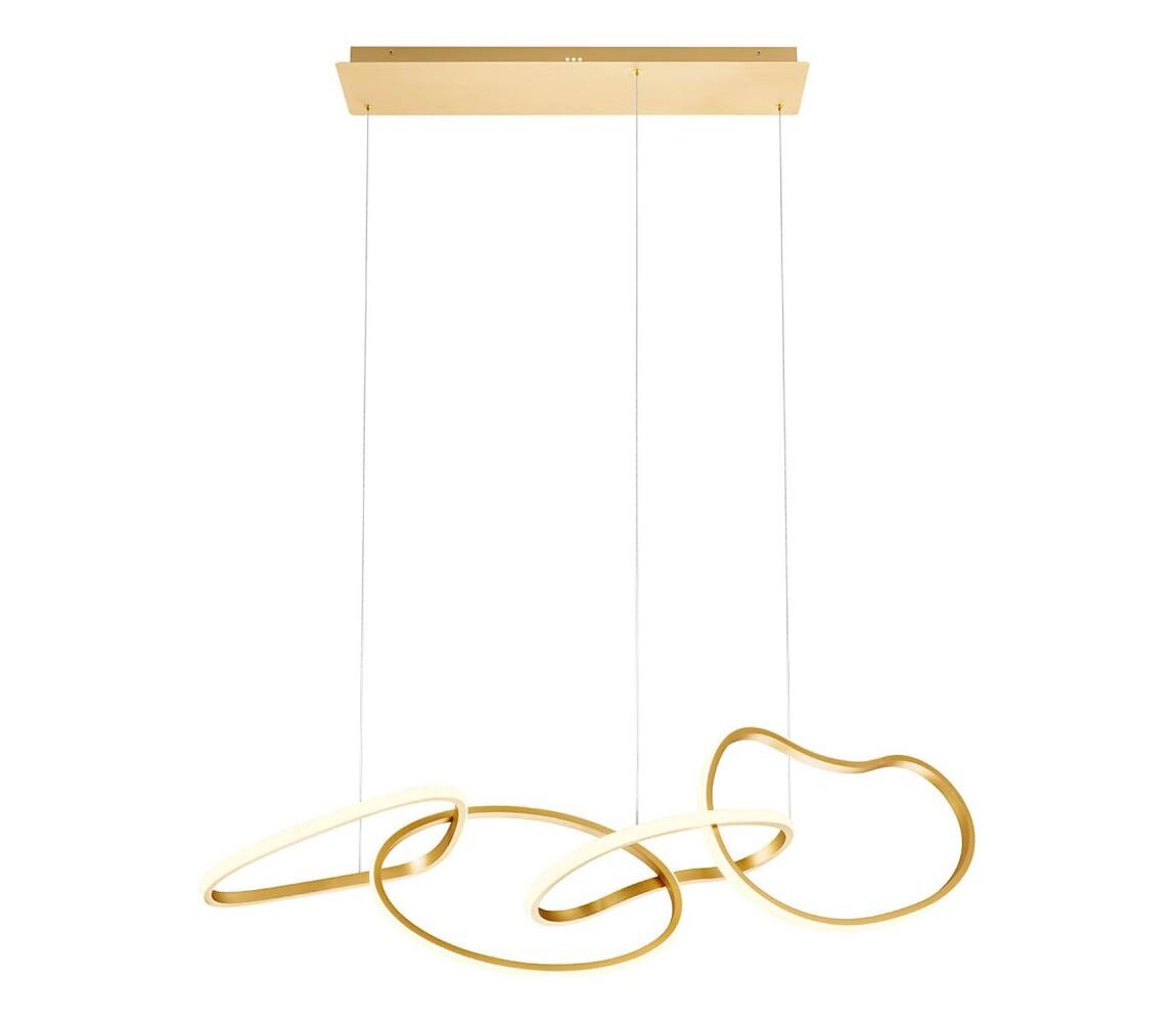 Redo 01-3389 - LED Stmívatelný lustr na lanku BIAS LED/90W/230V zlatá 01-3389