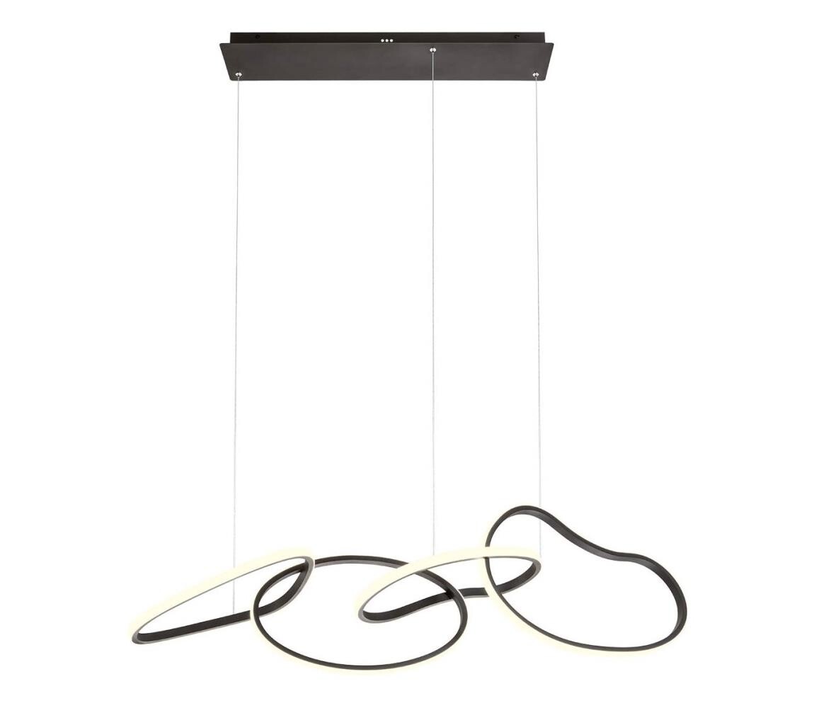 Redo 01-3390 - LED Stmívatelný lustr na lanku BIAS LED/90W/230V černá 01-3390