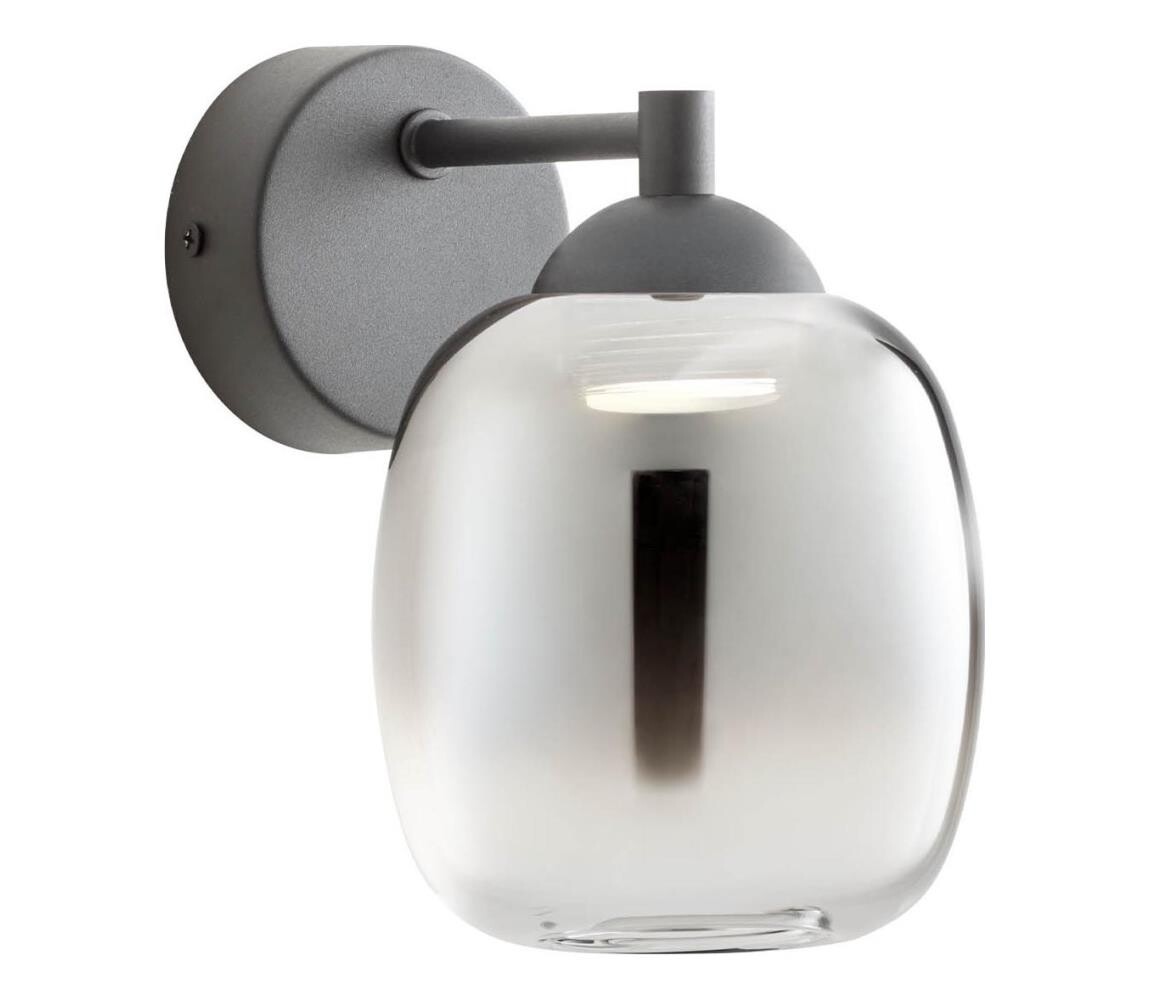 Redo 01-3483 - LED Nástěnná lampa KHADI LED/6W/230V CRI 90 černá/kouřová 01-3483