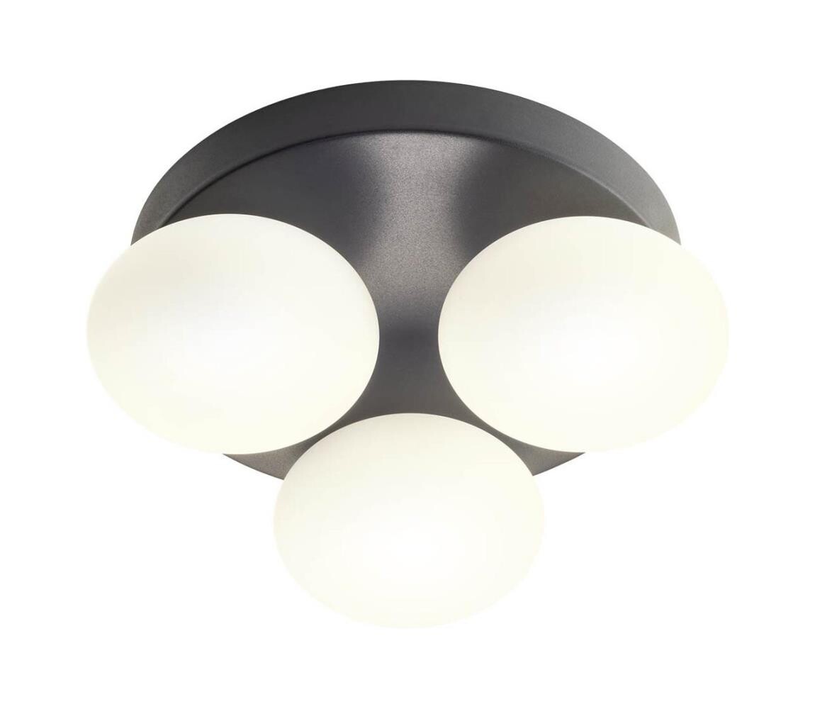 Redo 01-4308 - LED Koupelnové stropní svítidlo OVUM 3xLED/5W/230V IP44 černá 01-4308