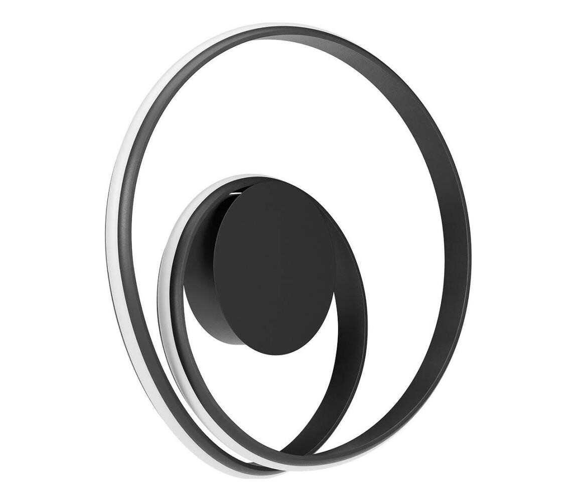 Redo 01-4356 - LED Stmívatelné nástěnné svítidlo TORSION LED/30W/230V černá 01-4356