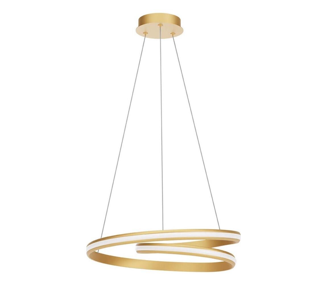 Redo 01-4361 - LED Stmívatelný lustr na lanku TORSION LED/40W/230V zlatá 01-4361