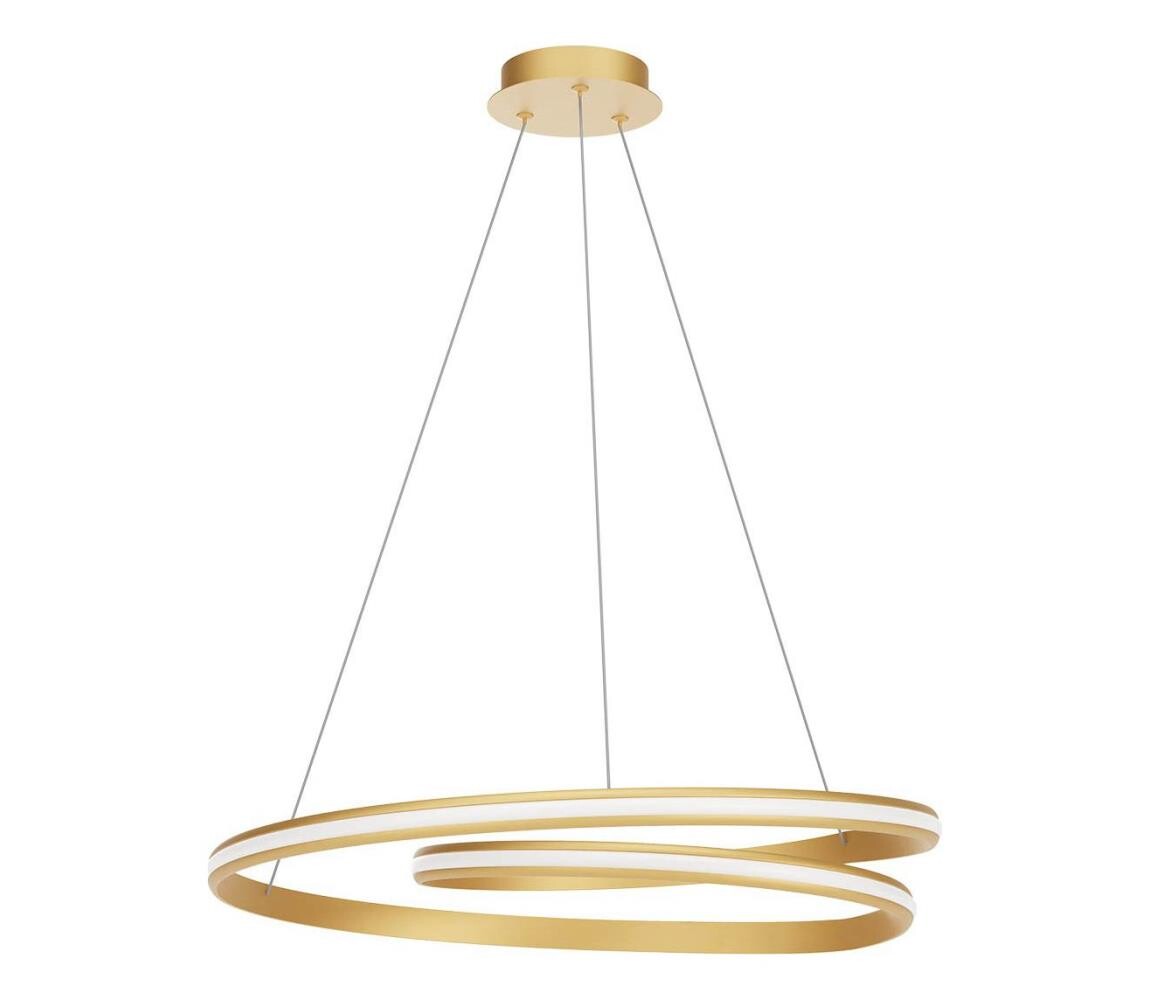 Redo 01-4364 - LED Stmívatelný lustr na lanku TORSION LED/60W/230V zlatá 01-4364