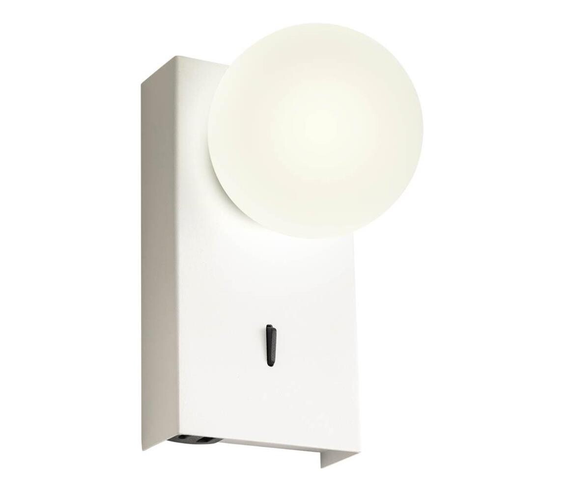 Redo 01-4656 - LED Nástěnné svítidlo NORMA LED/5W/230V CRI 90 USB bílá 01-4656