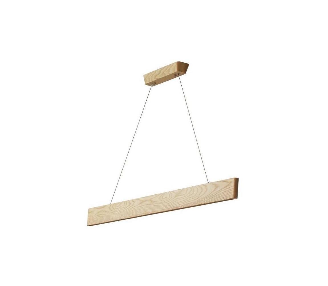 LED Lustr na lanku LED/22W/230V 4000K 120 cm jasan/masiv WRL0121