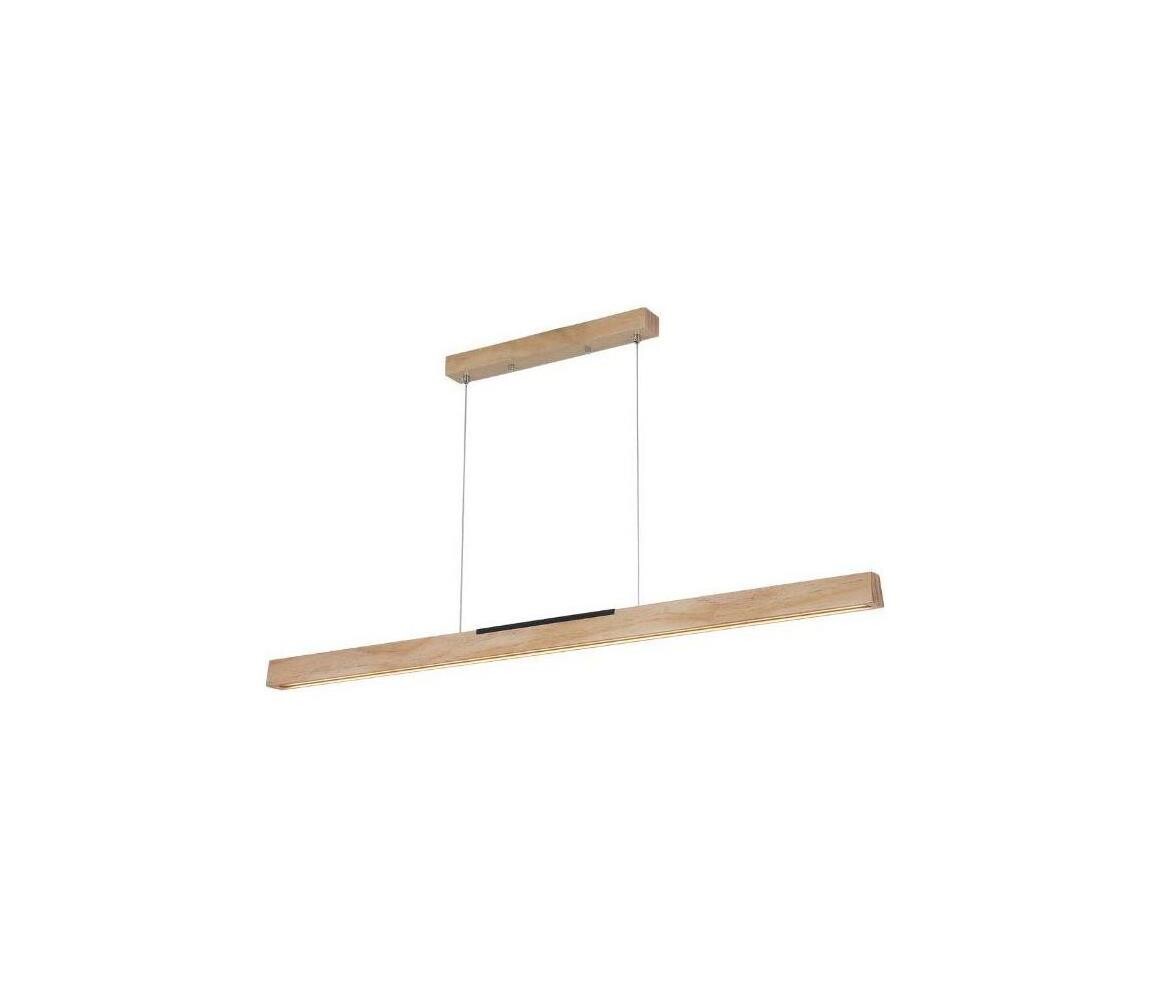 LED Lustr na lanku LED/22W/230V 4000K 120 cm borovice/masiv WRL0221