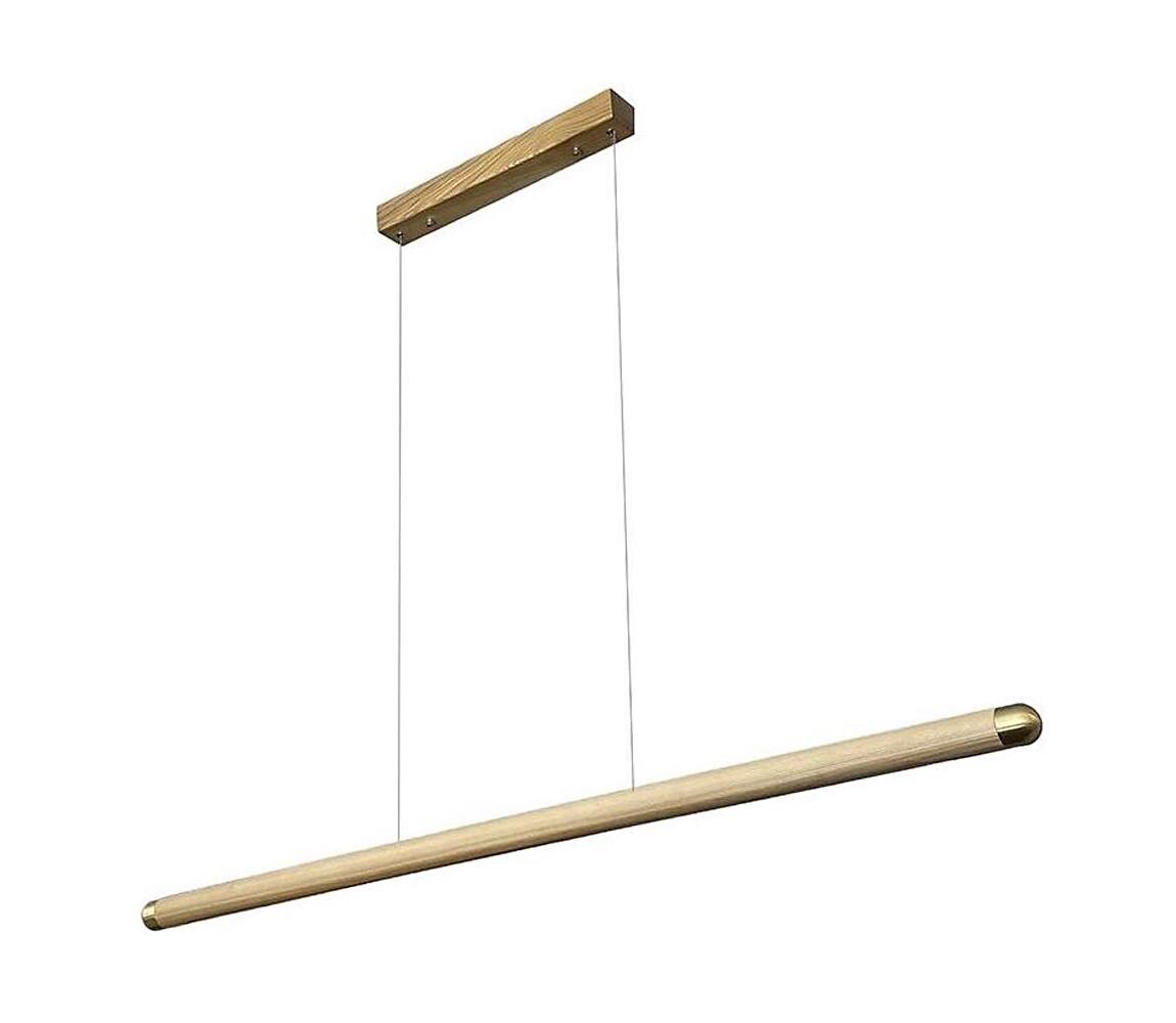 LED Lustr na lanku LED/22W/230V 4000K 120 cm jasan/masiv WRL0521