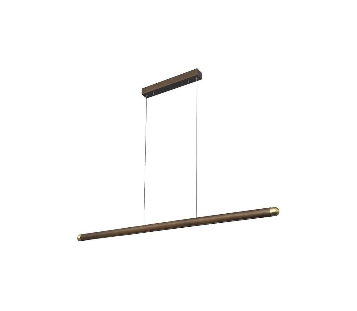 LED Lustr na lanku LED/22W/230V 4000K 120 cm jasan/masiv WRL0621