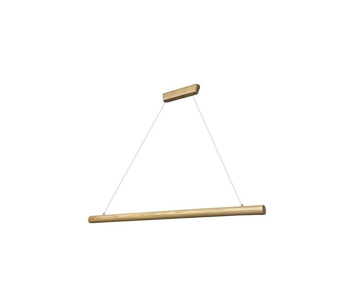 LED Lustr na lanku LED/26W/230V 4000K 150 cm jasan/masiv WRL0722