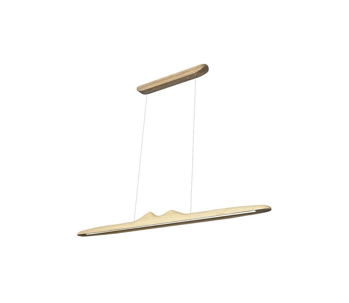 LED Lustr na lanku LED/22W/230V 4000K 120 cm jasan/masiv WRL0921