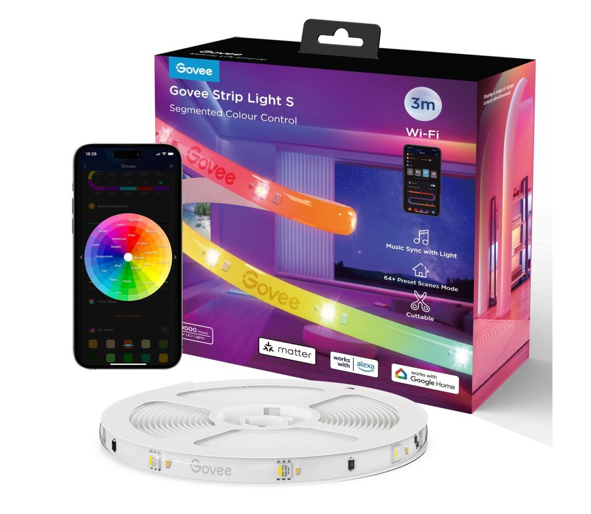 Govee - LED RGBICW Stmívatelný pásek SMART PRO LED/12W/24V 3m Wi-Fi H612FCD1