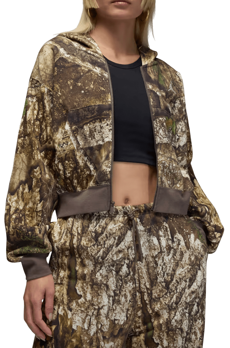 Mikina s kapucí Jordan Jordan Brooklyn Fleece Crop Hooded Jacket Women