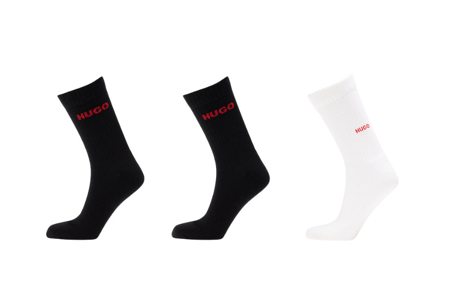 3PACK ponožky HUGO vysoké vícebarevné (50546351 960) M