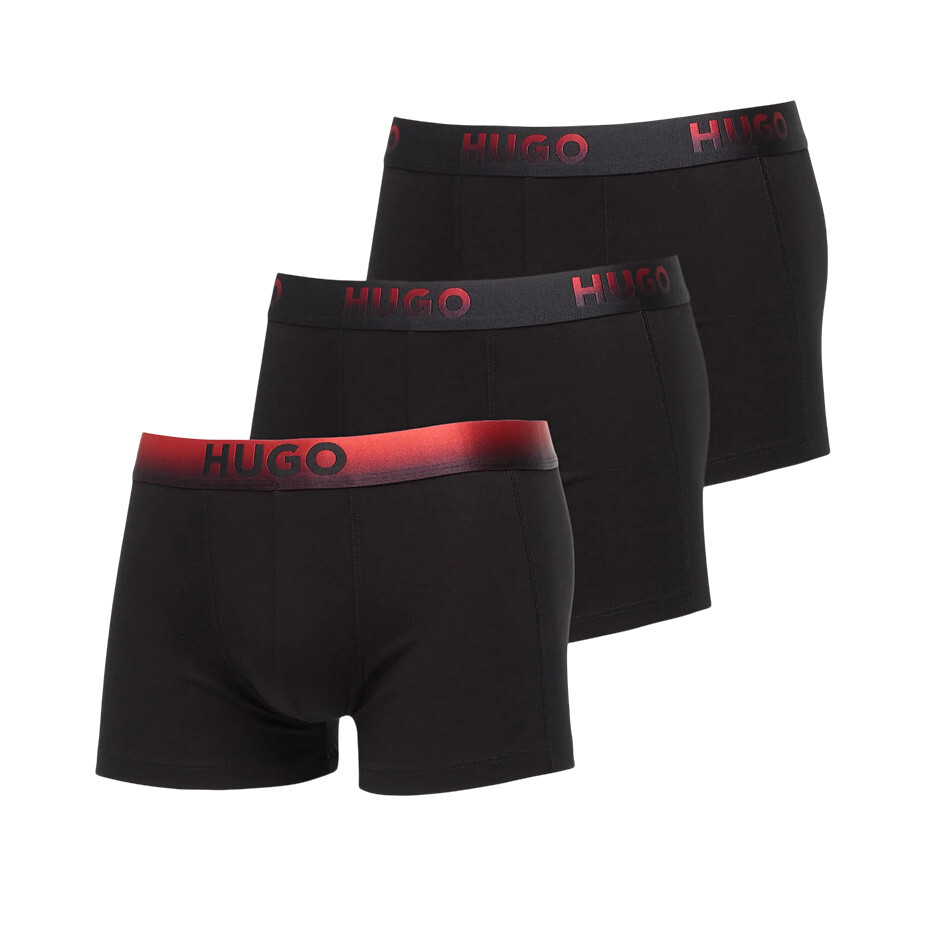 3PACK pánské boxerky HUGO černé (50549172 001) XXL, trenky / trenýrky