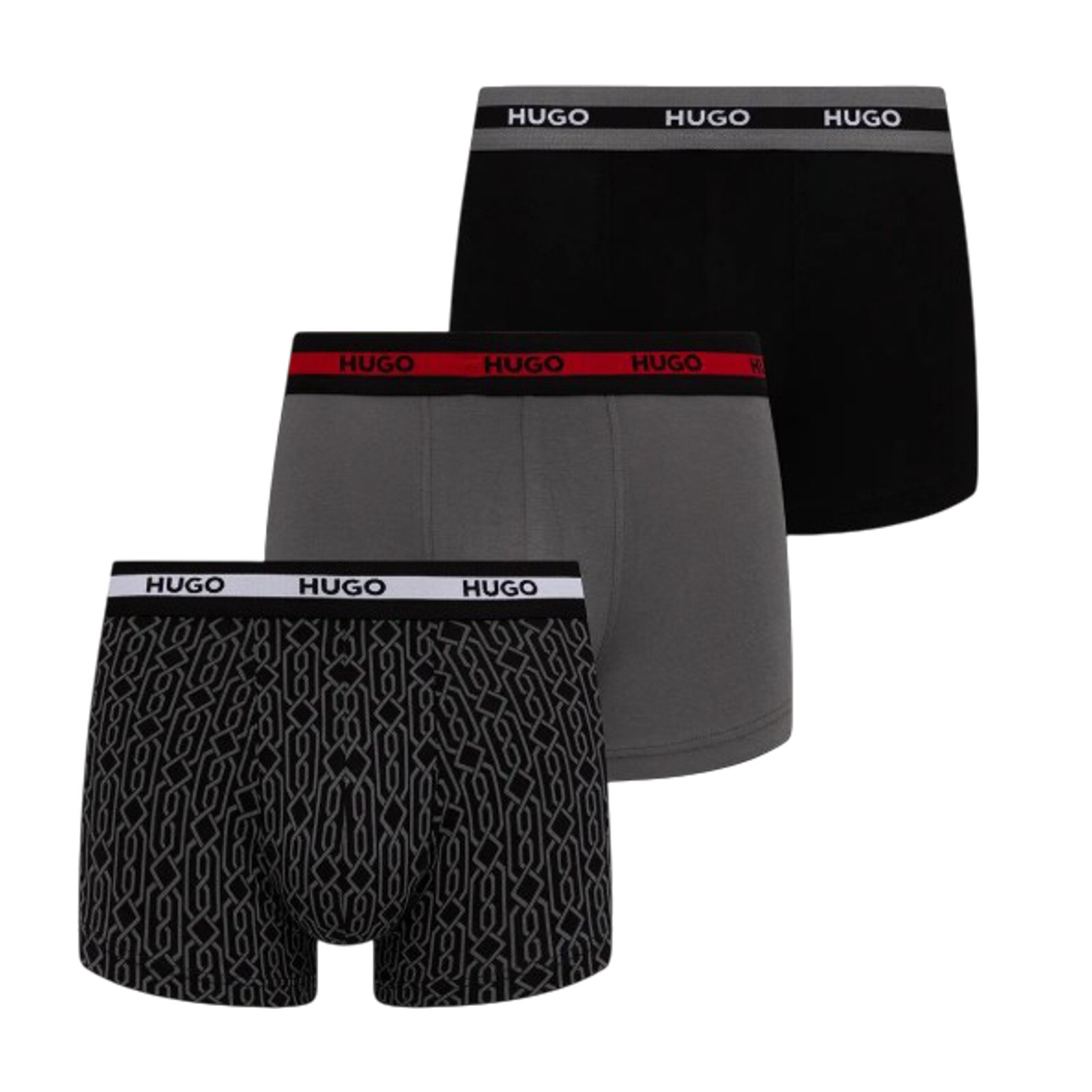 3PACK pánské boxerky HUGO vícebarevné (50545668 960) XXL, trenky / trenýrky