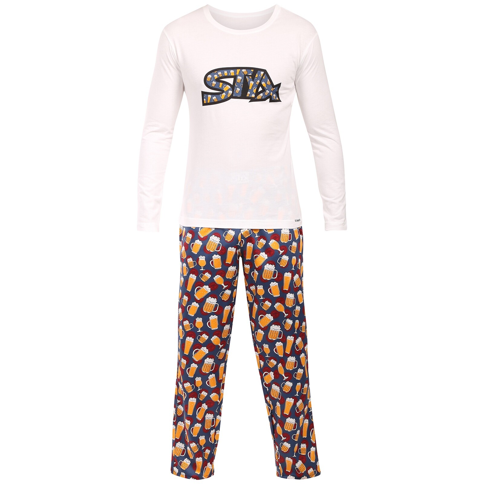 Pánské pyžamo Styx pivo (PDP1855) XXL
