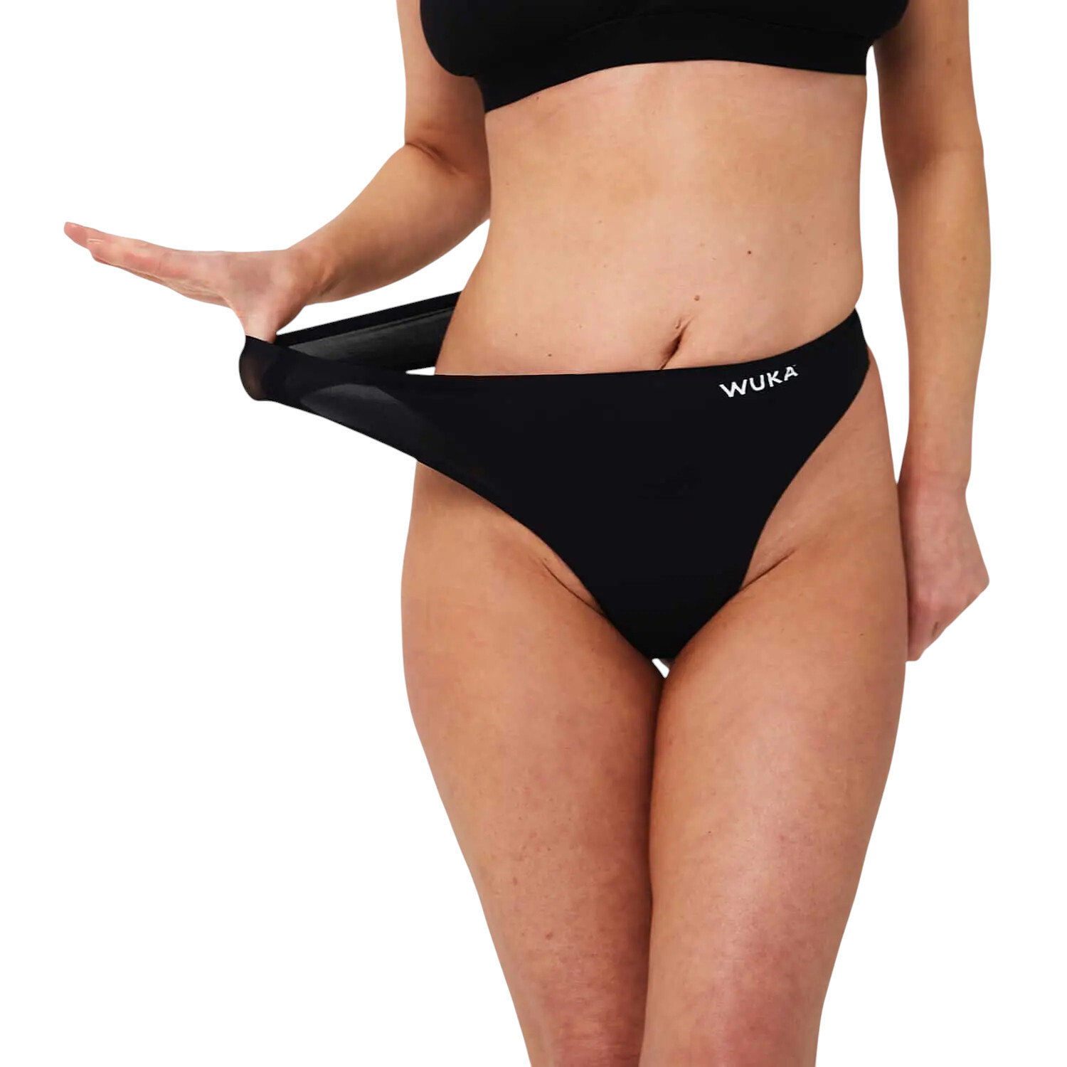 Menstruační tanga Wuka bezešvé Stretch černé (WST-black) XS - L