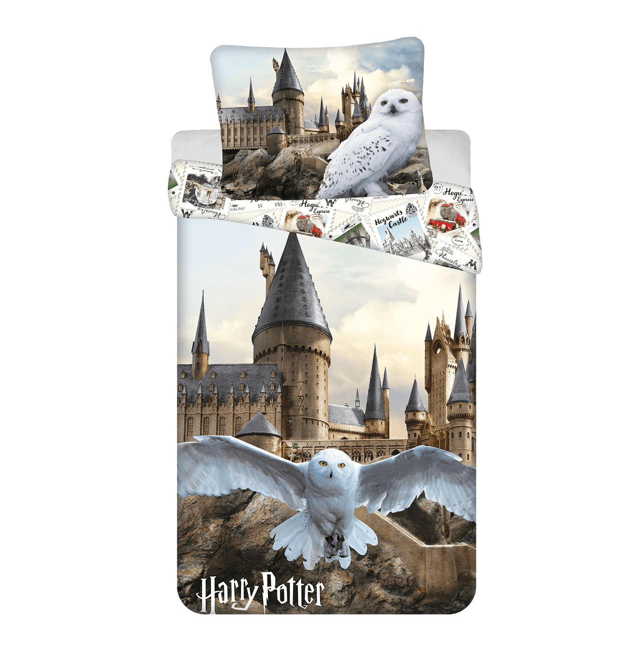 Jerry Fabrics Bavlněné povlečení 140x200 + 70x90 cm - Harry Potter 
