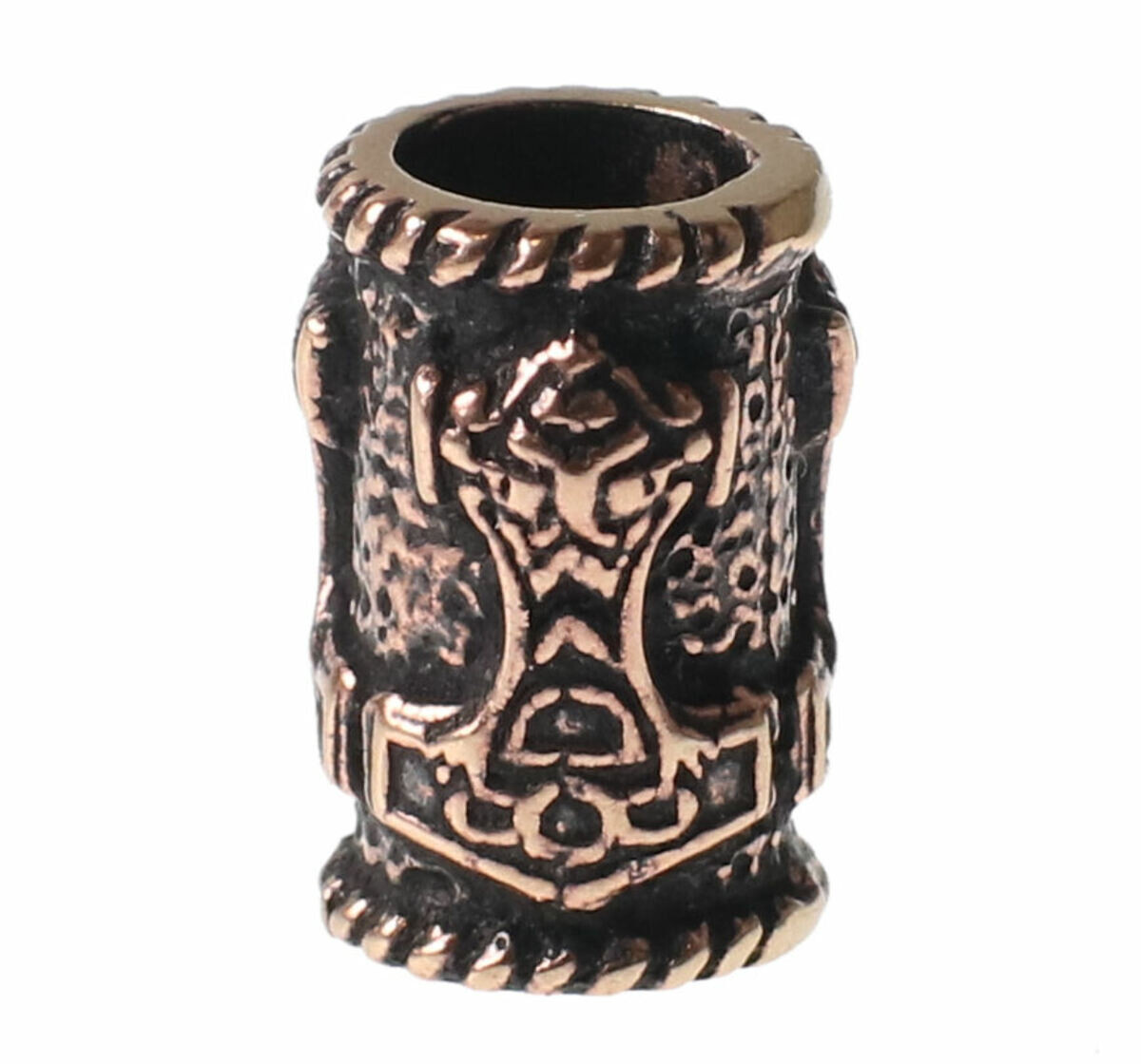 korálek na vlasy (vousy) ETNOX - bronze