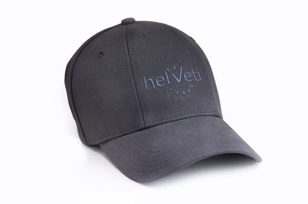 Kšiltovka Helveti znak - charcoal