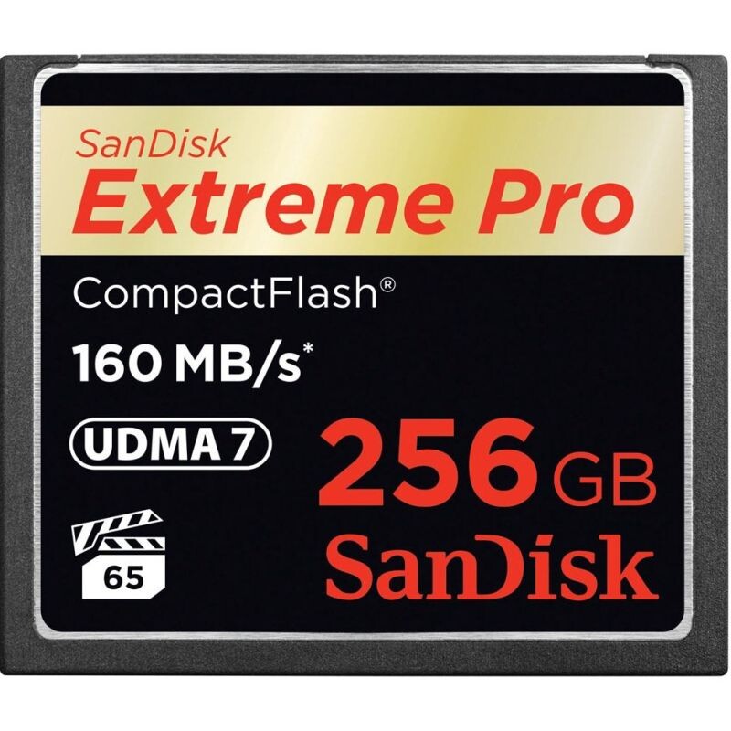 SANDISK CF 256GB EXTREME PRO 160 MB/s UDMA 7 ROZBALENO - poškozený obal