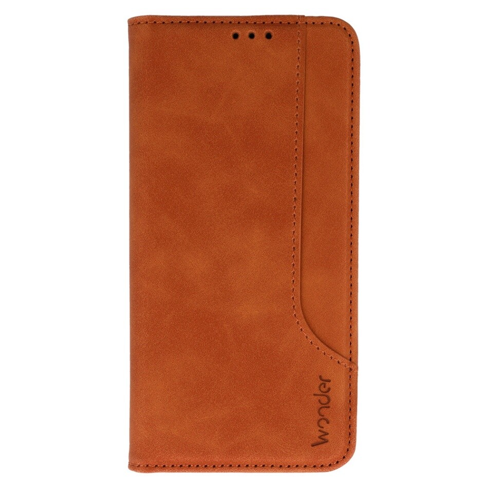 Knížkové pouzdro Wonder Prime pro Xiaomi Redmi 15 brown