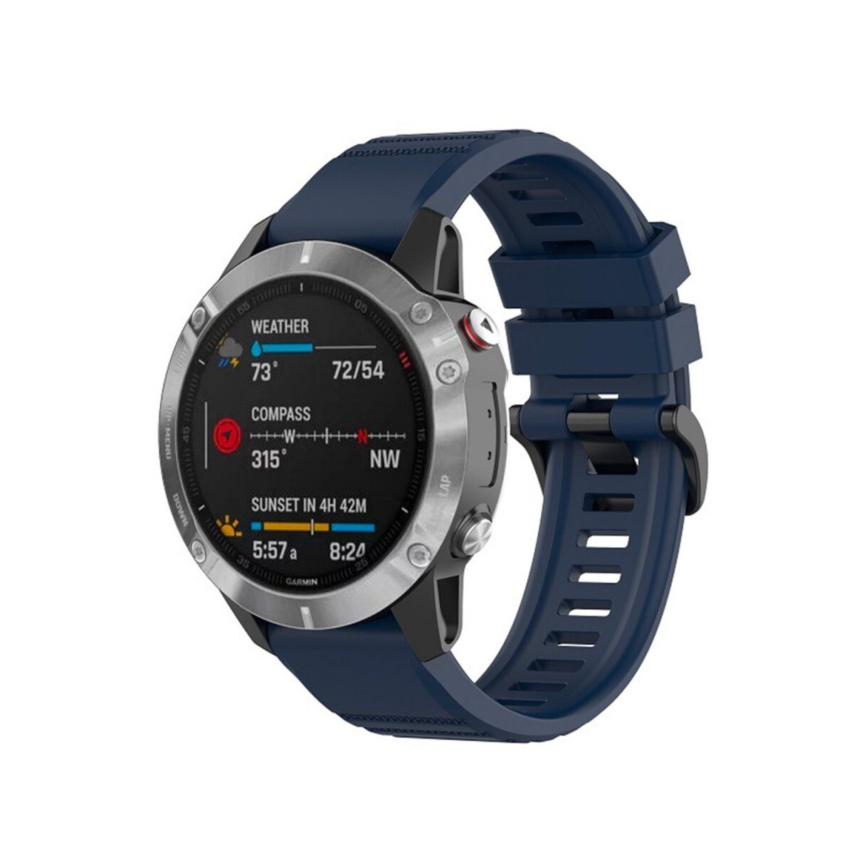 Silikonový řemínek FIXED Silicone Strap pro Garmin QuickFit 22mm, modrý ROZBALENO
