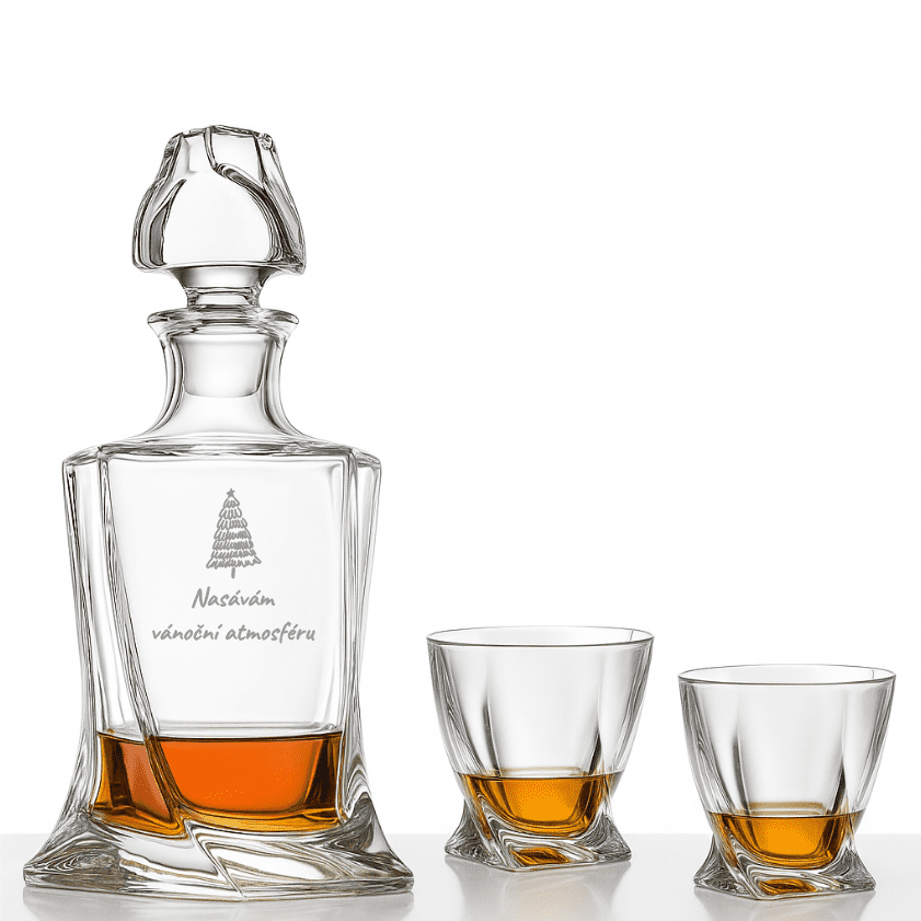 Dekorant Vánoční whisky set Quadro 1+2