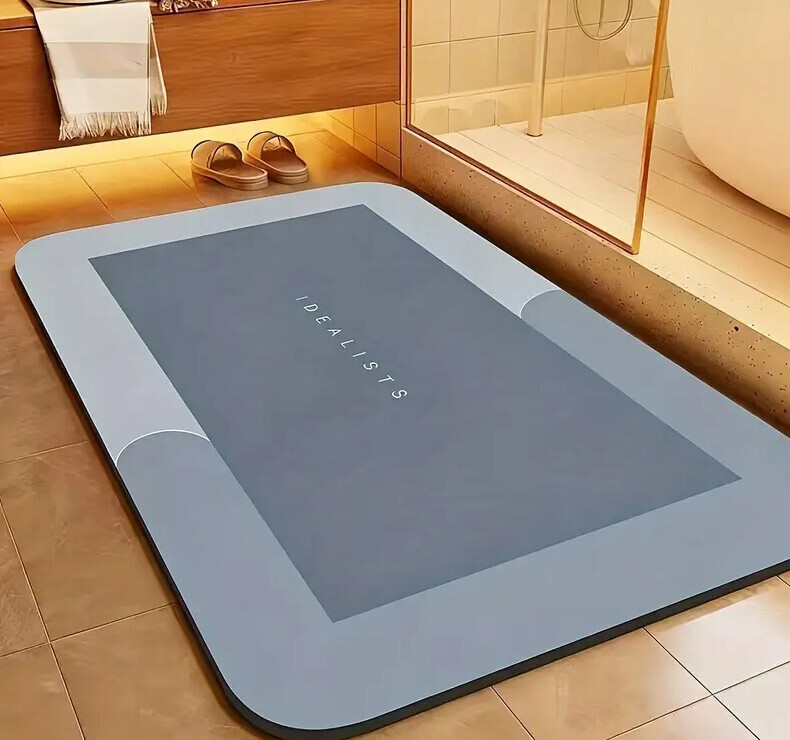 Protiskluzová předložka Idealists, 50x80, modrá, koupelna, Mujkoberec Original