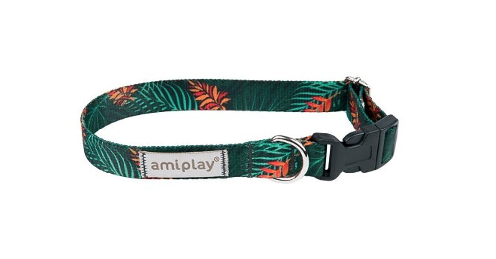Amiplay Obojek nastavitelný BeHappy Jungle | Obojky pro psy