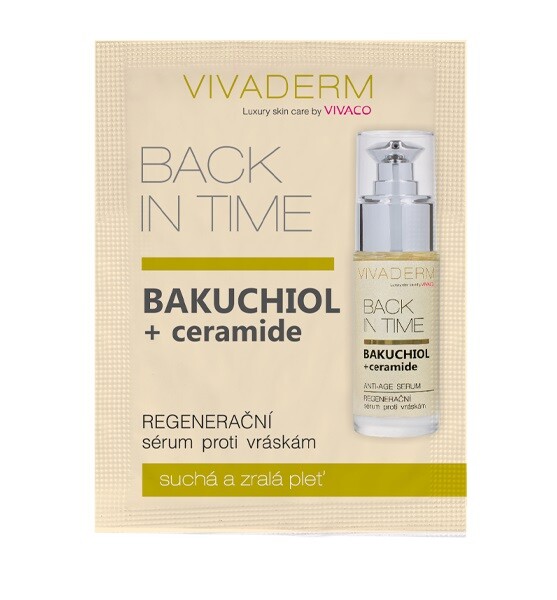 Vivaco Vivaderm Anti-age pleťové sérum BAKUCHIOL+ceramide vzorek 4 ml