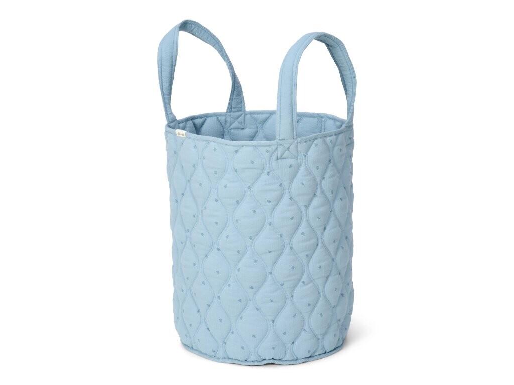 Little Dutch 	Košík textilní oboustranný extra velký Pure Denim Blue