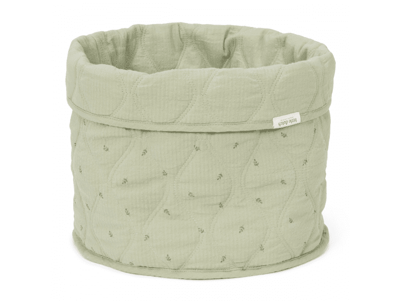 Little Dutch Košík textilní oboustranný velký Pure Sage