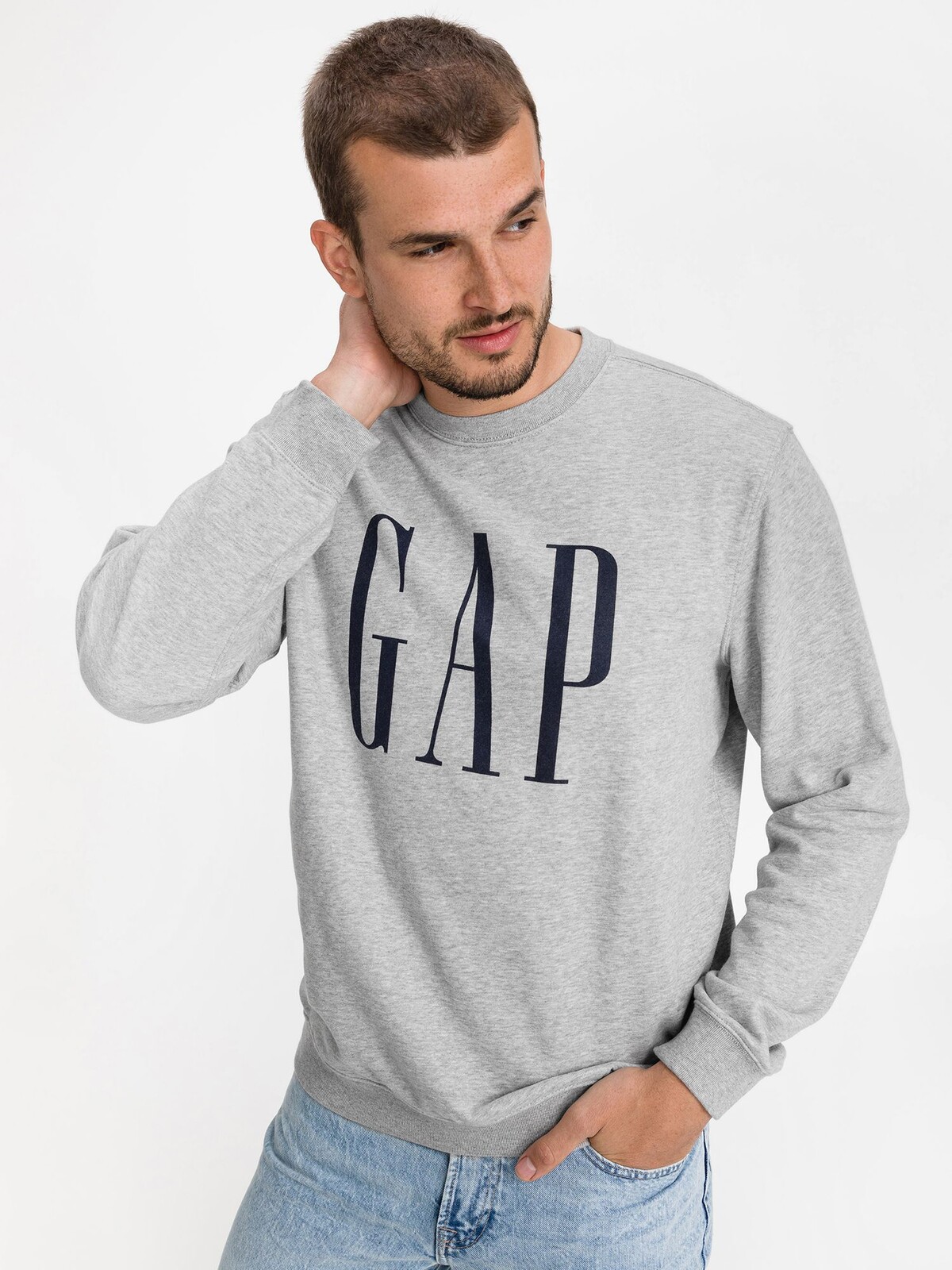 GAP Mikina Logo fashion corp crew - Pánské