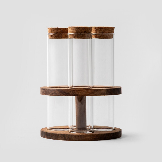 Sada na koření a bylinky | ALZARSI | na kulatém stojanu | 13 cm | 730115