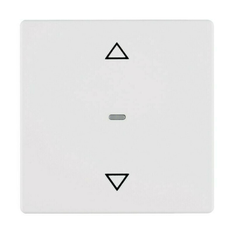 Ovládač tlačítkový žaluziový Hager Berker bílá, samet