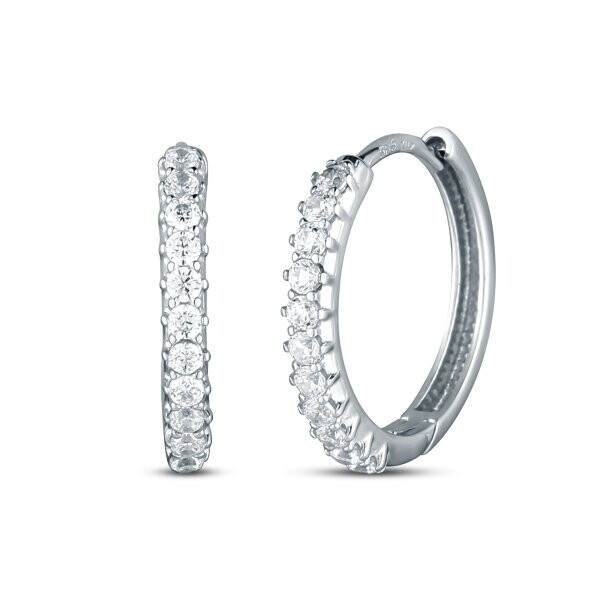 Náušnice se syntetickými kameny 336-185-005734 1.80g